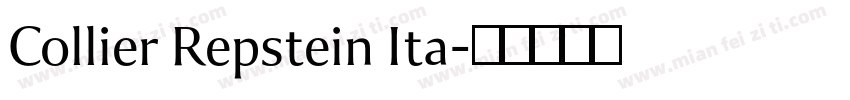 Collier Repstein Ita字体转换